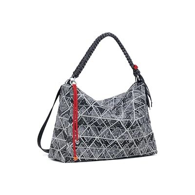 Desigual schoudertas Radio Leiria Shoulder Bag Denim Raw zwart Desigual schoudertas Radio Leiria Shoulder Bag Denim Raw zwart