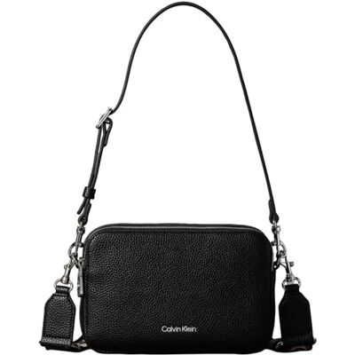 Calvin Vrouwen Webbing 2X Strap Camera Bag LV04F3656G Crossover, Zwart (Zwart), One Size Calvin Vrouwen Webbing 2X Strap Camera Bag LV04F3656G Crossover, Zwart (Zwart), One Size