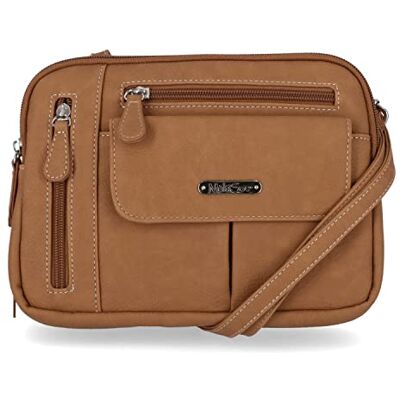 MultiSac Crossbody-tas met drie compartimenten met ritssluiting, One Size MultiSac Crossbody-tas met drie compartimenten met ritssluiting, One Size
