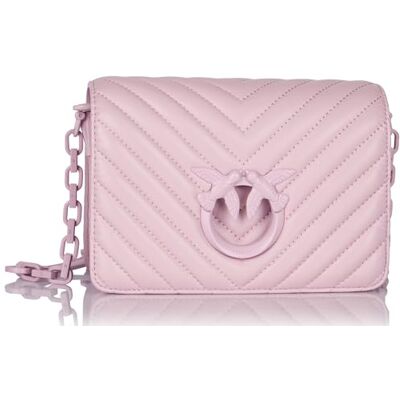 Pinko Love Click Mini Sheep Nappa Chevron Block Color Tas Pinko Love Click Mini Sheep Nappa Chevron Block Color Tas