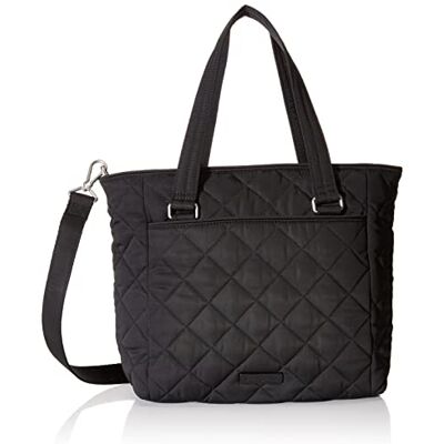 Vera Bradley Vrouwen prestaties Twill multi-Strap schouder Satchel portemonnee handtas, een maat, Zwart, Eén maat Vera Bradley Vrouwen prestaties Twill multi-Strap schouder Satchel portemonnee handtas, een maat, Zwart, Eén maat