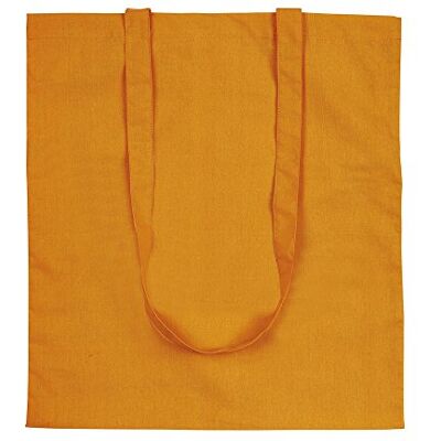 eBuyGB 10 stuks boodschappentas van katoen en linnen 42 cm, oranje, 42 EU, strandtas eBuyGB 10 stuks boodschappentas van katoen en linnen 42 cm, oranje, 42 EU, strandtas