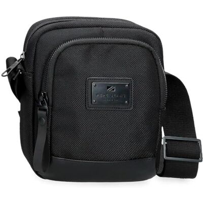Pepe Jeans Blackmore schoudertas klein zwart 15 x 19,5 x 6 cm polyester met kunstlederen details 1,76 l van Joumma Bags, Zwart, Eén maat, Kleine schoudertas Pepe Jeans Blackmore schoudertas klein zwart 15 x 19,5 x 6 cm polyester met kunstlederen details 1,76 l van Joumma Bags, Zwart, Eén maat, Kleine schoudertas