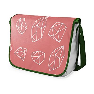 Bonamaison Digitaal bedrukte Messenger schooltas met kaki riem voor studenten, crossbody tas, koerierstas, schoudertas voor kinderen, meisjes, jongens, maat: 29x36 cm Bonamaison Digitaal bedrukte Messenger schooltas met kaki riem voor studenten, crossbody tas, koerierstas, schoudertas voor kinderen, meisjes, jongens, maat: 29x36 cm