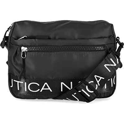 Nautica Crossbody/heuptas voor dames, nylon, met verstelbare schouderriem, eenheidsmaat, Zwart, Eén maat Nautica Crossbody/heuptas voor dames, nylon, met verstelbare schouderriem, eenheidsmaat, Zwart, Eén maat