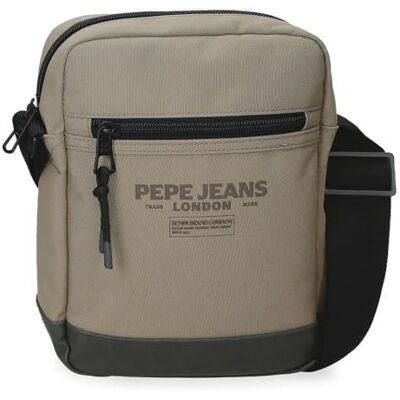 Pepe Jeans Waltford Beige Middelgrote Schoudertas 17x22x6 cm Polyester met Kunstleren Details van Joumma Bags Pepe Jeans Waltford Beige Middelgrote Schoudertas 17x22x6 cm Polyester met Kunstleren Details van Joumma Bags