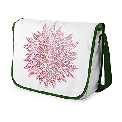 Bonamaison Digitaal bedrukte Messenger schooltas met kaki riem voor studenten, crossbody tas, koerierstas, schoudertas voor kinderen, meisjes, jongens, maat: 29x36 cm Bonamaison Digitaal bedrukte Messenger schooltas met kaki riem voor studenten, crossbody tas, koerierstas, schoudertas voor kinderen, meisjes, jongens, maat: 29x36 cm