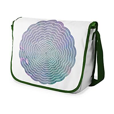 Bonamaison Digitaal bedrukte Messenger schooltas met kaki riem voor studenten, crossbody tas, koerierstas, schoudertas voor kinderen, meisjes, jongens, maat: 29x36 cm Bonamaison Digitaal bedrukte Messenger schooltas met kaki riem voor studenten, crossbody tas, koerierstas, schoudertas voor kinderen, meisjes, jongens, maat: 29x36 cm