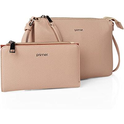 PRIMER Stijlvolle Schoudertas Dames Klein praktische Handtas Dames voor werk en vrije tijd elegante Tas moderne Crossbody Bag., Beige PRIMER Stijlvolle Schoudertas Dames Klein praktische Handtas Dames voor werk en vrije tijd elegante Tas moderne Crossbody Bag., Beige