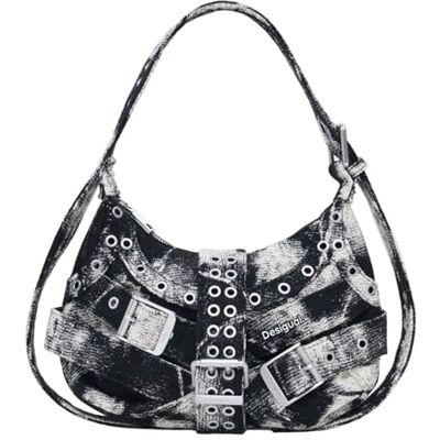 Desigual schoudertas Uranio Margot Shoulder Bag Tutti Fruti zwart Desigual schoudertas Uranio Margot Shoulder Bag Tutti Fruti zwart