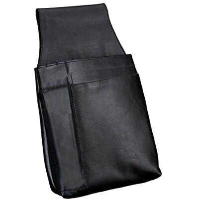 ALASSIO 42079 heuptas voor kelnerportefeuilles, van hoogwaardig nappaleer, ca. 22 x 15 x 4 cm, zwart, zwart, 22 cm, Portemonnee ALASSIO 42079 heuptas voor kelnerportefeuilles, van hoogwaardig nappaleer, ca. 22 x 15 x 4 cm, zwart, zwart, 22 cm, Portemonnee