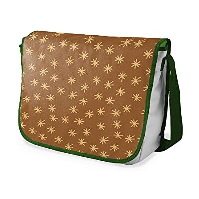 Bonamaison Digitaal bedrukte Messenger schooltas met kaki riem voor studenten, crossbody tas, koerierstas, schoudertas voor kinderen, meisjes, jongens, maat: 29x36 cm Bonamaison Digitaal bedrukte Messenger schooltas met kaki riem voor studenten, crossbody tas, koerierstas, schoudertas voor kinderen, meisjes, jongens, maat: 29x36 cm