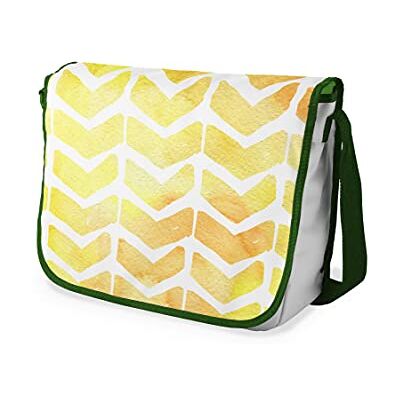 Bonamaison Digitaal bedrukte Messenger schooltas met kaki riem voor studenten, crossbody tas, koerierstas, schoudertas voor kinderen, meisjes, jongens, maat: 29x36 cm Bonamaison Digitaal bedrukte Messenger schooltas met kaki riem voor studenten, crossbody tas, koerierstas, schoudertas voor kinderen, meisjes, jongens, maat: 29x36 cm