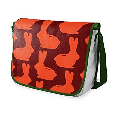Bonamaison Digitaal bedrukte Messenger schooltas met kaki riem voor studenten, crossbody tas, koerierstas, schoudertas voor kinderen, meisjes, jongens, maat: 29x36 cm Bonamaison Digitaal bedrukte Messenger schooltas met kaki riem voor studenten, crossbody tas, koerierstas, schoudertas voor kinderen, meisjes, jongens, maat: 29x36 cm