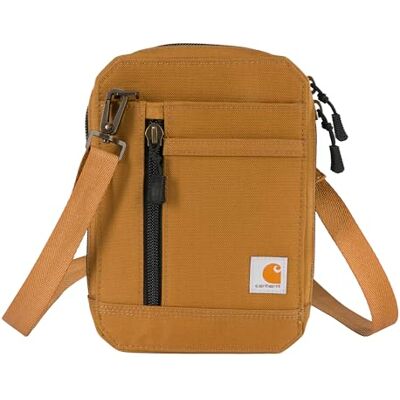 Carhartt Uniseks nylon Duck Crossbody, waterafstotende portemonnee met verstelbare schouderriem, schoudertas, bruin ( Brown), Eén Maat Carhartt Uniseks nylon Duck Crossbody, waterafstotende portemonnee met verstelbare schouderriem, schoudertas, bruin ( Brown), Eén Maat