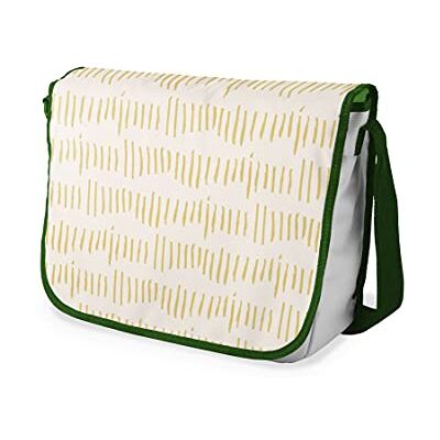 Bonamaison Digitaal bedrukte Messenger schooltas met kaki riem voor studenten, crossbody tas, koerierstas, schoudertas voor kinderen, meisjes, jongens, maat: 29x36 cm Bonamaison Digitaal bedrukte Messenger schooltas met kaki riem voor studenten, crossbody tas, koerierstas, schoudertas voor kinderen, meisjes, jongens, maat: 29x36 cm