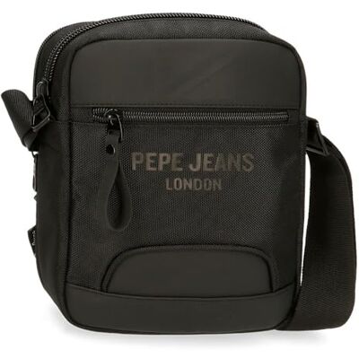 Pepe Jeans Bromley Documententas Zwart 17x22x7,5 cm Polyester, Zwart, Eén maat, Schoudertas Pepe Jeans Bromley Documententas Zwart 17x22x7,5 cm Polyester, Zwart, Eén maat, Schoudertas