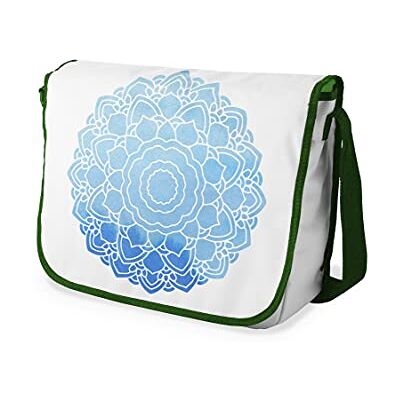 Bonamaison Digitaal bedrukte Messenger schooltas met kaki riem voor studenten, crossbody tas, koerierstas, schoudertas voor kinderen, meisjes, jongens, maat: 29x36 cm Bonamaison Digitaal bedrukte Messenger schooltas met kaki riem voor studenten, crossbody tas, koerierstas, schoudertas voor kinderen, meisjes, jongens, maat: 29x36 cm
