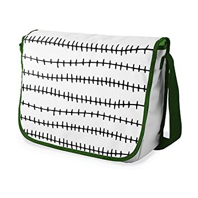 Bonamaison Digitaal bedrukte Messenger schooltas met kaki riem voor studenten, crossbody tas, koerierstas, schoudertas voor kinderen, meisjes, jongens, maat: 29x36 cm Bonamaison Digitaal bedrukte Messenger schooltas met kaki riem voor studenten, crossbody tas, koerierstas, schoudertas voor kinderen, meisjes, jongens, maat: 29x36 cm