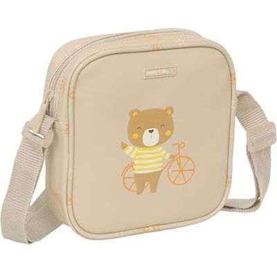 SAFTA PREESCOLAR OSITO Kleine schoudertas voor kinderen, kindertas, ideaal voor kinderen van 5 tot 14 jaar, comfortabel en veelzijdig, kwaliteit en duurzaamheid, 16 x 4 x 18 cm, beige, Beige, SAFTA PREESCOLAR OSITO Kleine schoudertas voor kinderen, kindertas, ideaal voor kinderen van 5 tot 14 jaar, comfortabel en veelzijdig, kwaliteit en duurzaamheid, 16 x 4 x 18 cm, beige, Beige,