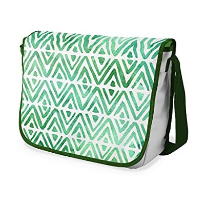 Bonamaison Digitaal bedrukte Messenger schooltas met kaki riem voor studenten, crossbody tas, koerierstas, schoudertas voor kinderen, meisjes, jongens, maat: 29x36 cm Bonamaison Digitaal bedrukte Messenger schooltas met kaki riem voor studenten, crossbody tas, koerierstas, schoudertas voor kinderen, meisjes, jongens, maat: 29x36 cm
