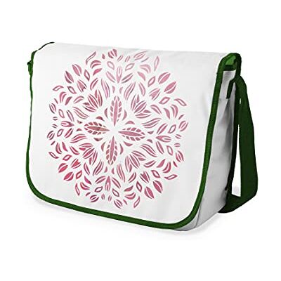 Bonamaison Digitaal bedrukte Messenger schooltas met kaki riem voor studenten, crossbody tas, koerierstas, schoudertas voor kinderen, meisjes, jongens, maat: 29x36 cm Bonamaison Digitaal bedrukte Messenger schooltas met kaki riem voor studenten, crossbody tas, koerierstas, schoudertas voor kinderen, meisjes, jongens, maat: 29x36 cm