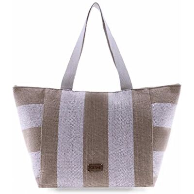 For Time Sonia Grote zomertas voor dames, handtas en schoudertas met draaggreep voor strand, winkelen en reizen, meerkleurig, Meerkleurig, 34x21x34 cm For Time Sonia Grote zomertas voor dames, handtas en schoudertas met draaggreep voor strand, winkelen en reizen, meerkleurig, Meerkleurig, 34x21x34 cm