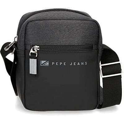 Pepe Jeans jarvis handtas, Zwart, 15x19.5x6 cms, Kleine schoudertas Pepe Jeans jarvis handtas, Zwart, 15x19.5x6 cms, Kleine schoudertas