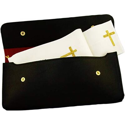 Adriatica Pelletteria Adriatica Viatic Leather Goederen/Tech Houder Zwart Adriatica Pelletteria Adriatica Viatic Leather Goederen/Tech Houder Zwart