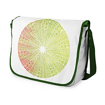 Bonamaison Digitaal bedrukte Messenger schooltas met kaki riem voor studenten, crossbody tas, koerierstas, schoudertas voor kinderen, meisjes, jongens, maat: 29x36 cm Bonamaison Digitaal bedrukte Messenger schooltas met kaki riem voor studenten, crossbody tas, koerierstas, schoudertas voor kinderen, meisjes, jongens, maat: 29x36 cm