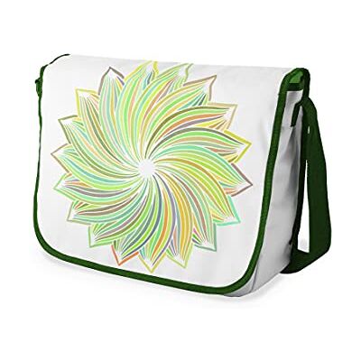 Bonamaison Digitaal bedrukte Messenger schooltas met kaki riem voor meisjes en jongens, boodschappentassen voor scholieren, schoudertassen, grootte: 29x36 cm Bonamaison Digitaal bedrukte Messenger schooltas met kaki riem voor meisjes en jongens, boodschappentassen voor scholieren, schoudertassen, grootte: 29x36 cm