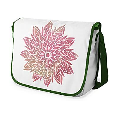 Bonamaison Digitaal bedrukte Messenger schooltas met kaki riem voor studenten, crossbody tas, koerierstas, schoudertas voor kinderen, meisjes, jongens, maat: 29x36 cm Bonamaison Digitaal bedrukte Messenger schooltas met kaki riem voor studenten, crossbody tas, koerierstas, schoudertas voor kinderen, meisjes, jongens, maat: 29x36 cm