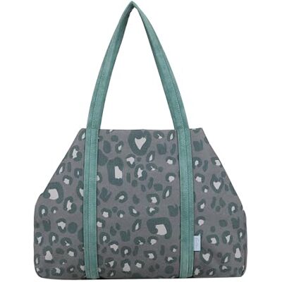 Fritzi aus Preussen Fritzi Simply Shopper Leo Jungle damestas shopper handtas canvas tas luipaardprint ritssluiting ruime schoudertas boodschappentas citytas vrijetijdstas voor festival reizen 29 x 44 x 16 cm, Olijf Fritzi aus Preussen Fritzi Simply Shopper Leo Jungle damestas shopper handtas canvas tas luipaardprint ritssluiting ruime schoudertas boodschappentas citytas vrijetijdstas voor festival reizen 29 x 44 x 16 cm, Olijf