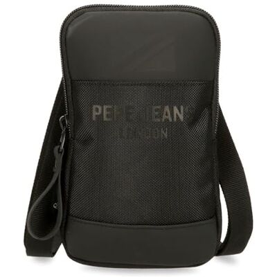 Pepe Jeans Bromley kleine schoudertas zwart 10,5 x 18 x 2 cm polyester, Zwart, Eén maat, Kleine schoudertas Pepe Jeans Bromley kleine schoudertas zwart 10,5 x 18 x 2 cm polyester, Zwart, Eén maat, Kleine schoudertas