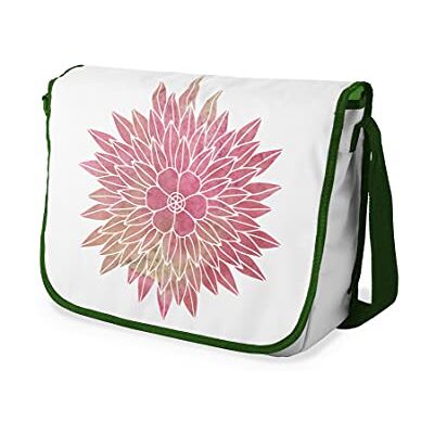 Bonamaison Digitaal bedrukte Messenger schooltas met kaki riem voor studenten, crossbody tas, koerierstas, schoudertas voor kinderen, meisjes, jongens, maat: 29x36 cm Bonamaison Digitaal bedrukte Messenger schooltas met kaki riem voor studenten, crossbody tas, koerierstas, schoudertas voor kinderen, meisjes, jongens, maat: 29x36 cm