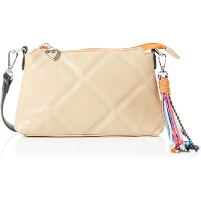 Sookie Clutch voor dames, beige, Eén Maat Sookie Clutch voor dames, beige, Eén Maat