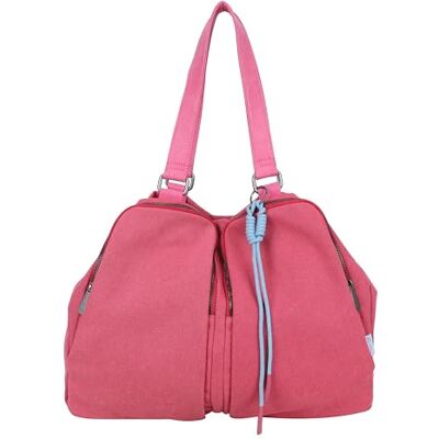 Fritzi aus Preussen Fritzi Donny Shopper Berry damestas canvas katoenmix vegan shopper handtas met gevlochten hanger magneetsluiting ruime tas voor werk winkelen reizen stad festival 32 x 43 x 15 cm, Roze Fritzi aus Preussen Fritzi Donny Shopper Berry damestas canvas katoenmix vegan shopper handtas met gevlochten hanger magneetsluiting ruime tas voor werk winkelen reizen stad festival 32 x 43 x 15 cm, Roze