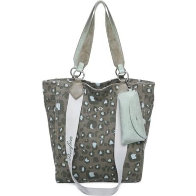 Fritzi aus Preussen Fritzi Izzy02 Canvas Leo Jungle Shopper Katoenmix Damestas Handtas Dames Vegan Leoprint Afneembaar Brillenetui Festival City Beach Tote Bag Dagelijks Gebruik 39 x 32 x 11 cm – Groen Fritzi aus Preussen Fritzi Izzy02 Canvas Leo Jungle Shopper Katoenmix Damestas Handtas Dames Vegan Leoprint Afneembaar Brillenetui Festival City Beach Tote Bag Dagelijks Gebruik 39 x 32 x 11 cm – Groen