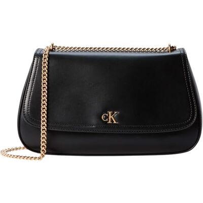 Calvin Vrouwen Ck Convertible Chain Medium Bag LV04F3171G Crossover, Zwart (Zwart), One Size Calvin Vrouwen Ck Convertible Chain Medium Bag LV04F3171G Crossover, Zwart (Zwart), One Size
