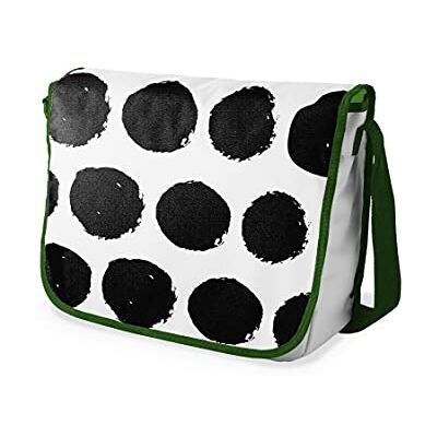Bonamaison Digitaal bedrukte Messenger schooltas met kaki riem voor studenten, crossbody tas, koerierstas, schoudertas voor kinderen, meisjes, jongens, maat: 29x36 cm Bonamaison Digitaal bedrukte Messenger schooltas met kaki riem voor studenten, crossbody tas, koerierstas, schoudertas voor kinderen, meisjes, jongens, maat: 29x36 cm