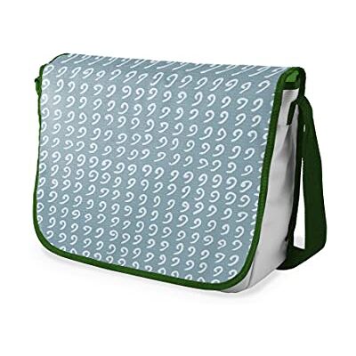 Bonamaison Digitaal bedrukte Messenger schooltas met kaki riem voor studenten, crossbody tas, koerierstas, schoudertas voor kinderen, meisjes, jongens, maat: 29x36 cm Bonamaison Digitaal bedrukte Messenger schooltas met kaki riem voor studenten, crossbody tas, koerierstas, schoudertas voor kinderen, meisjes, jongens, maat: 29x36 cm
