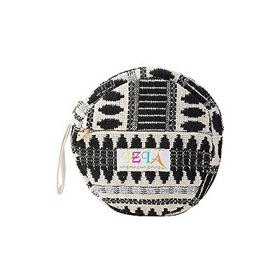 aleva Ronde minitas voor dames, zwart/beige, zwart beige aleva Ronde minitas voor dames, zwart/beige, zwart beige