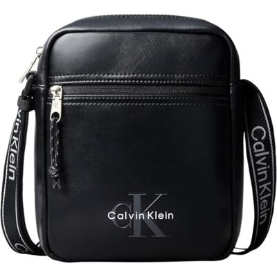 Calvin Mannen Bold Logo Webbing Reporter LV04D3418G Crossover, Zwart (Zwart), One Size Calvin Mannen Bold Logo Webbing Reporter LV04D3418G Crossover, Zwart (Zwart), One Size