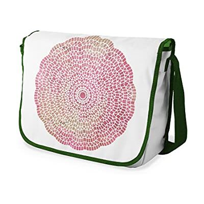 Bonamaison Digitaal bedrukte Messenger schooltas met kaki riem voor studenten, crossbody tas, koerierstas, schoudertas voor kinderen, meisjes, jongens, maat: 29x36 cm Bonamaison Digitaal bedrukte Messenger schooltas met kaki riem voor studenten, crossbody tas, koerierstas, schoudertas voor kinderen, meisjes, jongens, maat: 29x36 cm