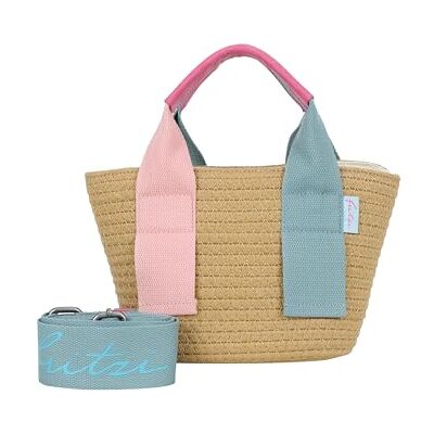 Fritzi aus Preussen Fritzi Happy Summer Cross Berry Water damestas strotas crossbodytas schoudertas strandtas met verstelbare schouderriem compacte zomertas lichte vakantietas festivaltas 11 x 20 x 7 cm, Beige Roze Fritzi aus Preussen Fritzi Happy Summer Cross Berry Water damestas strotas crossbodytas schoudertas strandtas met verstelbare schouderriem compacte zomertas lichte vakantietas festivaltas 11 x 20 x 7 cm, Beige Roze