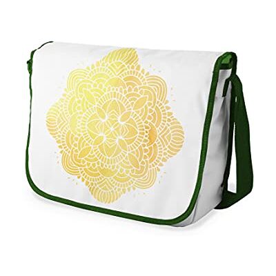 Bonamaison Digitaal bedrukte Messenger schooltas met kaki riem voor studenten, crossbody tas, koerierstas, schoudertas voor kinderen, meisjes, jongens, maat: 29x36 cm Bonamaison Digitaal bedrukte Messenger schooltas met kaki riem voor studenten, crossbody tas, koerierstas, schoudertas voor kinderen, meisjes, jongens, maat: 29x36 cm