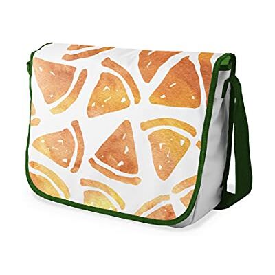Bonamaison Digitaal bedrukte Messenger schooltas met kaki riem voor studenten, crossbody tas, koerierstas, schoudertas voor kinderen, meisjes, jongens, maat: 29x36 cm Bonamaison Digitaal bedrukte Messenger schooltas met kaki riem voor studenten, crossbody tas, koerierstas, schoudertas voor kinderen, meisjes, jongens, maat: 29x36 cm