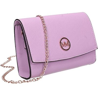SwankySwans Clara Vegan Lederen Womens Party Prom Bruiloft Avond Clutch Bag Portemonnee, Lila, Eén maat SwankySwans Clara Vegan Lederen Womens Party Prom Bruiloft Avond Clutch Bag Portemonnee, Lila, Eén maat