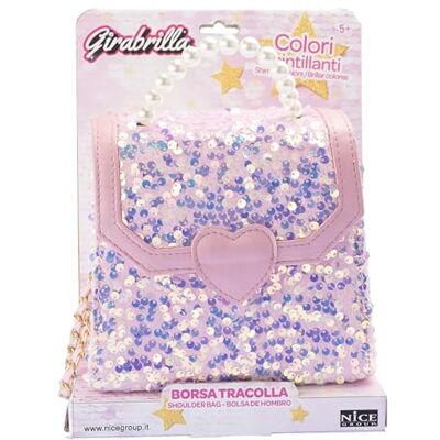 Girabrilla Fashion Topcase, handtas clutch met parelgreep en schouderriem Girabrilla Fashion Topcase, handtas clutch met parelgreep en schouderriem