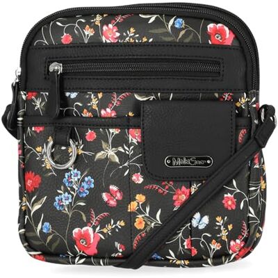 MultiSac Dames North South Mini Zip Around Crossbody Bag Cross Body, One Size, Ambrosia Bloemen, Eén maat MultiSac Dames North South Mini Zip Around Crossbody Bag Cross Body, One Size, Ambrosia Bloemen, Eén maat